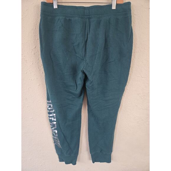 VICTORIA'S SECRET PINK EVERYDAY COMFY FLEECE SKINNY JOGGER LOGO, Green, Size L - Picture 2 of 6